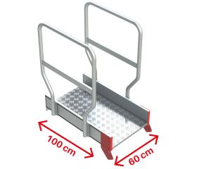 PLA-BAR  Barandilla de seguridad para plataforma de trabajo regulable PLA