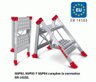 SGP | Taburete de alta seguridad en aluminio Peldaños 2