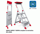 SGP | Taburete de alta seguridad en aluminio Peldaños 3
