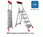SGP | Taburete de alta seguridad en aluminio Peldaños 5