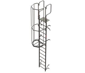 SVS2 | Escalera vertical de seguridad con jaula de protección