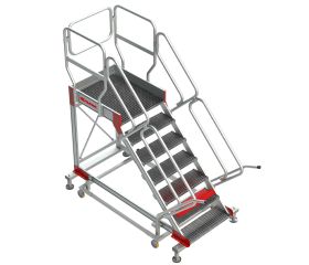 SY-T | Escalera con plataforma y cuatro ruedas | TRAMEX