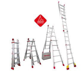 TELES | Escalera telescópica de aluminio multiusos súper profesional