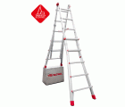 TELES | Escalera telescópica de aluminio multiusos súper profesional Peldaños 10+10