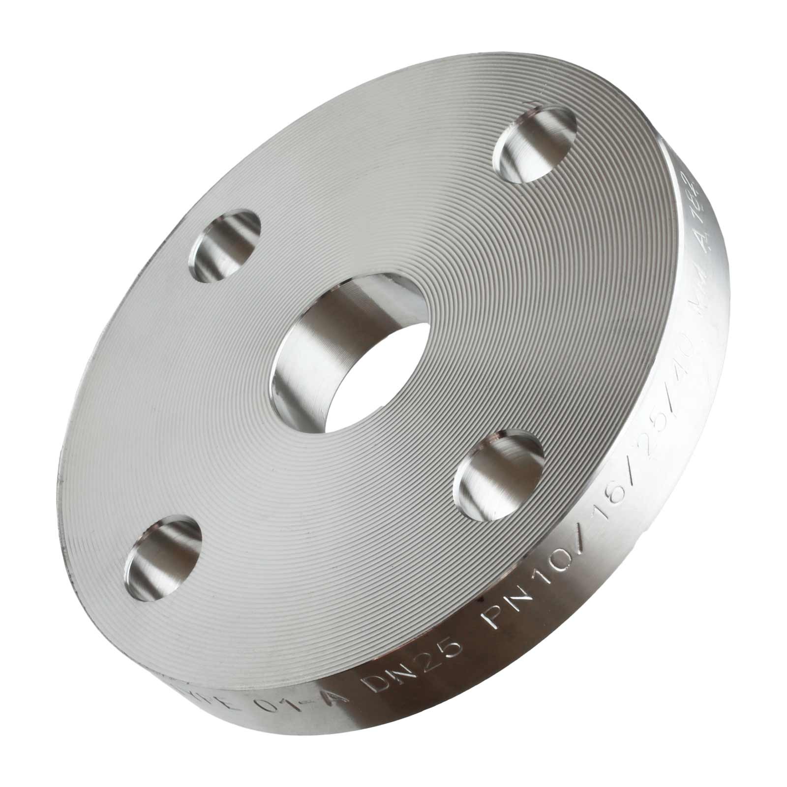 EN-01A A304L Brida Forjada Plana Para Soldar Según Norma UNE-EN-1092-1. Acero Inoxidable A304L