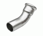 02040 Curva 45º H-M Inox 304 Mt-Press