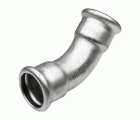 02041 Curva 45º H-H Inox 304 Mt-Press