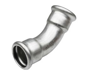 02041 Curva 45º H-H Inox 304 Mt-Press