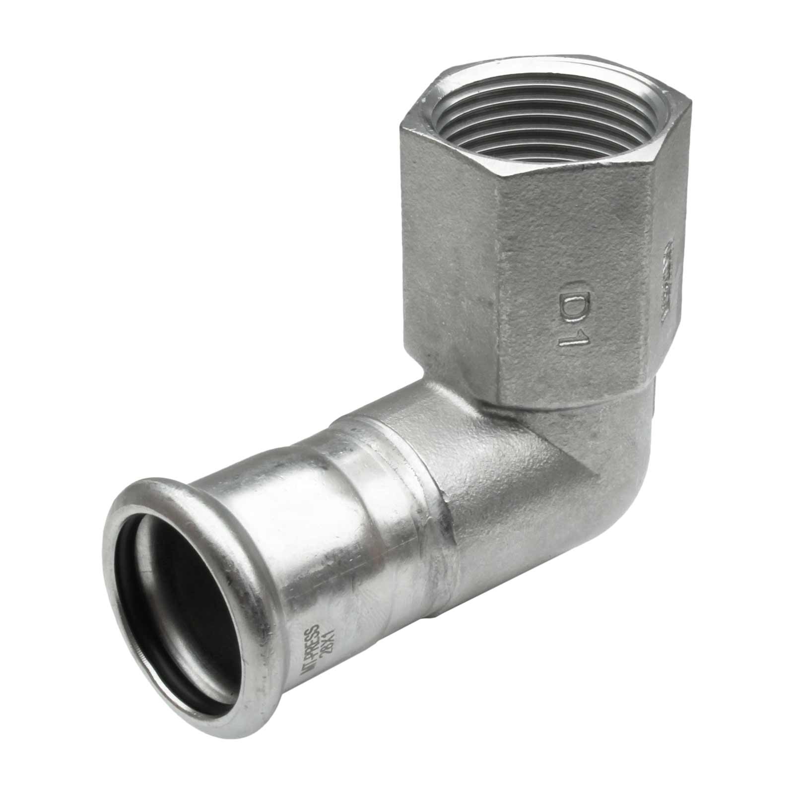 02090 Codo 90º Hembra Inox 304 Mt-Press