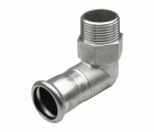 02092 Codo 90º Macho Inox 304 Mt-Press