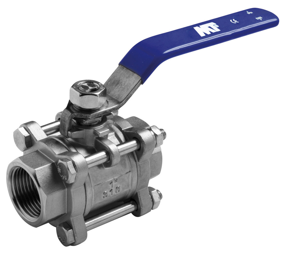 0911 Válvula Esfera Tres Piezas H-H Paso Total Roscar