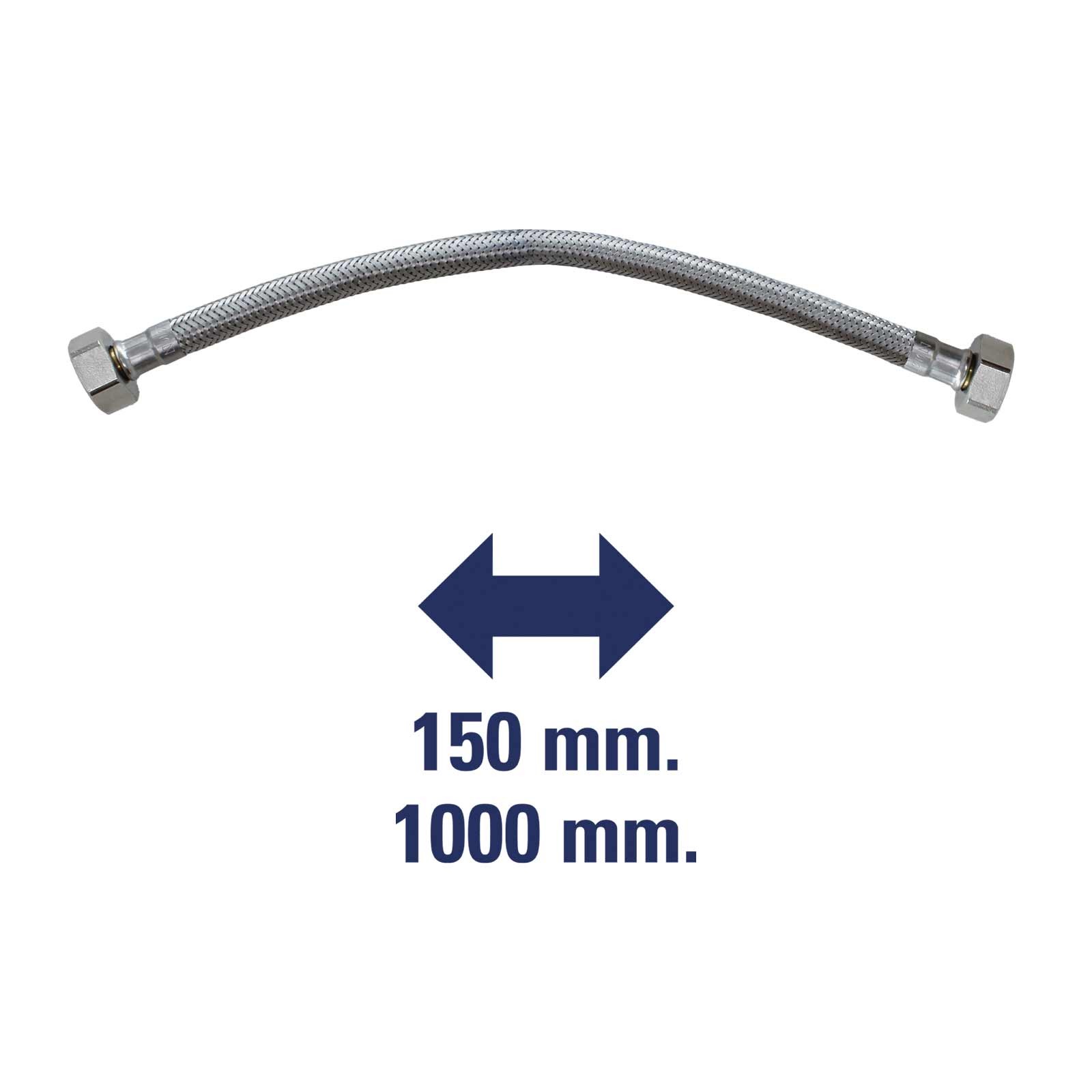 170821515 Conexión Flexible “Latiguillo” DN8 H-H Acero Inoxidable H1/2