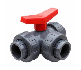 2510 Paso T Válvula Esfera Tres Vías PVC Paso 
