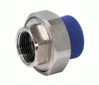 2601342 Unión Hembra Roscada PPR Azul