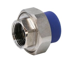 2601342 Unión Hembra Roscada PPR Azul