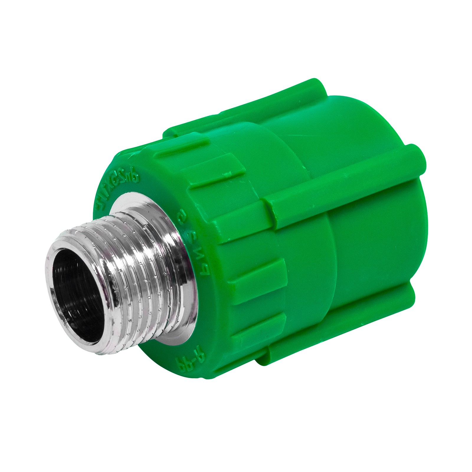 2602272 Racor Recto Macho PPR Verde