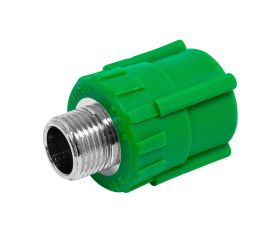 2602272 Racor Recto Macho PPR Verde