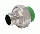 2602343 Unión Macho Roscada PPR Verde