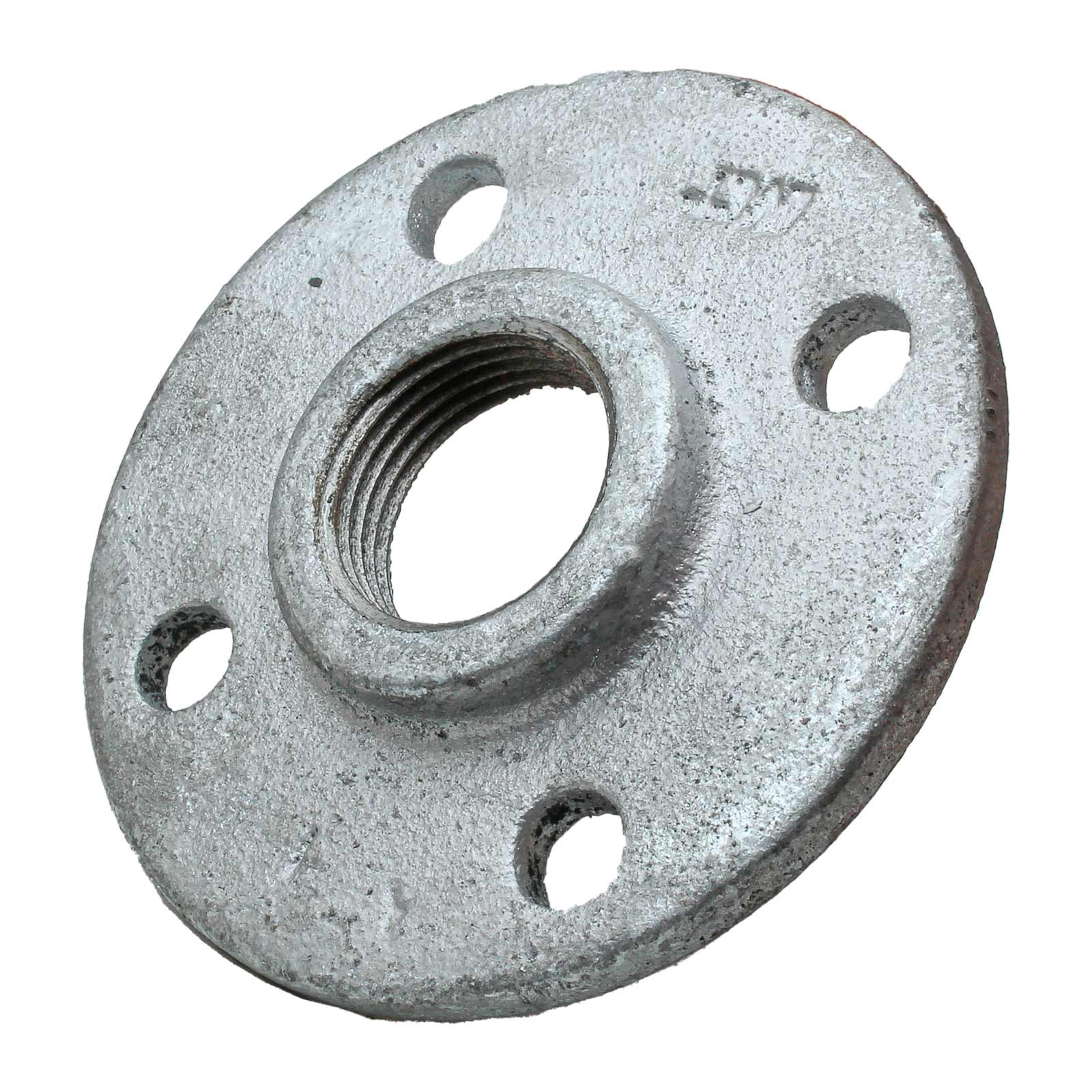 321 Brida Redonda Base Roscada Con Taladros