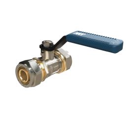 40641 Válvula Esfera Conexión Multicapa Compresión Con Palanca Color Azul