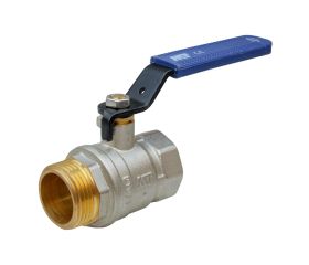 4091 Válvula Esfera PN-25 M-H Palanca Ergonómica De Acero Al Carbono Con Recubrimiento Anticorrosión Color Azul
