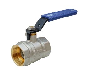 4092 Válvula Esfera PN-25 H-H Palanca Ergonómica De Acero Al Carbono Con Recubrimiento Anticorrosión Color Azul