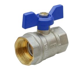4093 Válvula Esfera PN-25 H-H Mando Palomilla Color Azul