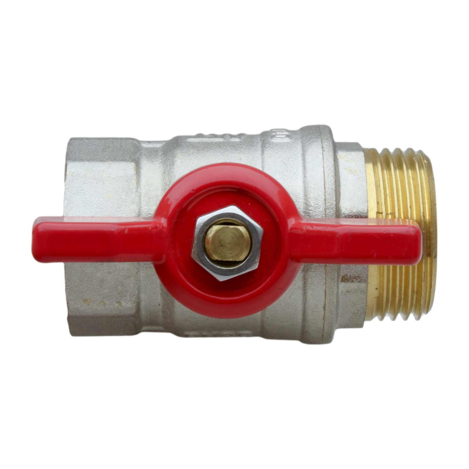 40942 Válvula Esfera PN-25 M-H Mando Palomilla Color Rojo