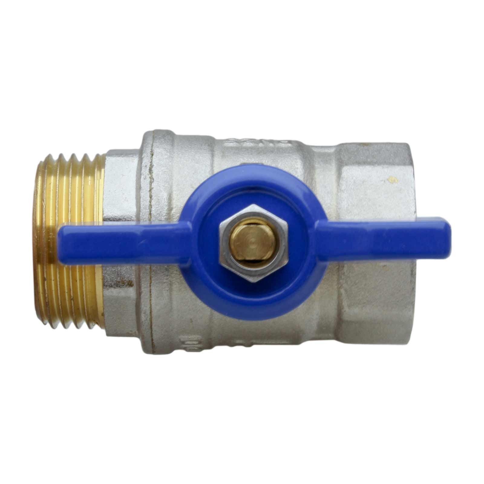 4094 Válvula Esfera PN-25 M-H Mando Palomilla Color Azul