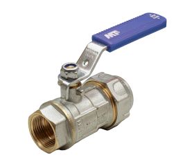 41012 Válvula Esfera PN-30 Conexión PE-H Con Palanca Acero Inoxidable Maneta Ergonómica Color Azul