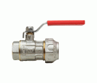 4101 Válvula Esfera PN-30 Conexión PE-H Con Palanca Acero Inoxidable Maneta Ergonómica Color Rojo