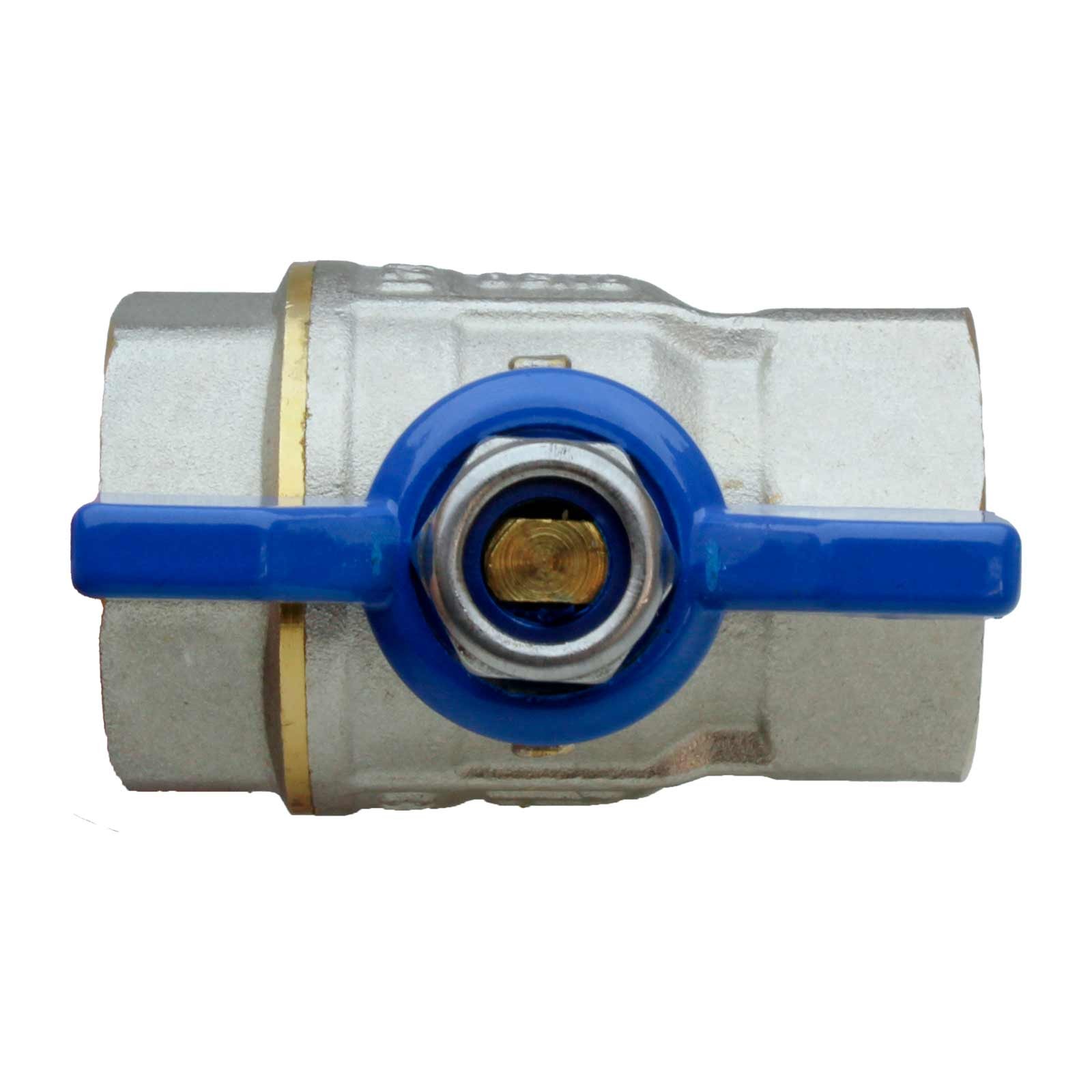 41022 Válvula Esfera PN-30 H-H Paso Total Mando Palomilla Azul