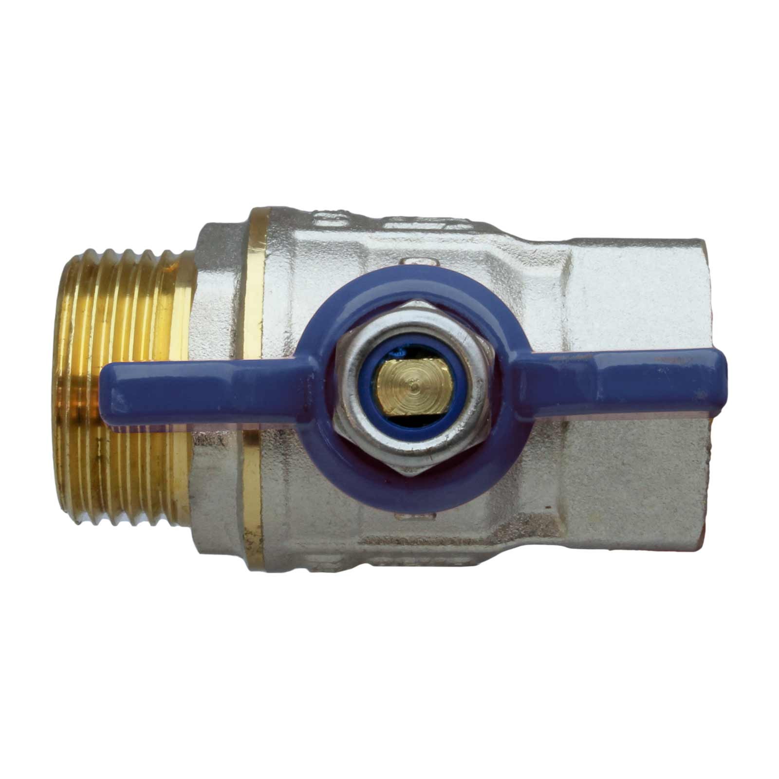 41032 Valvula Esfera PN-30 M-H Mando Palomilla Azul