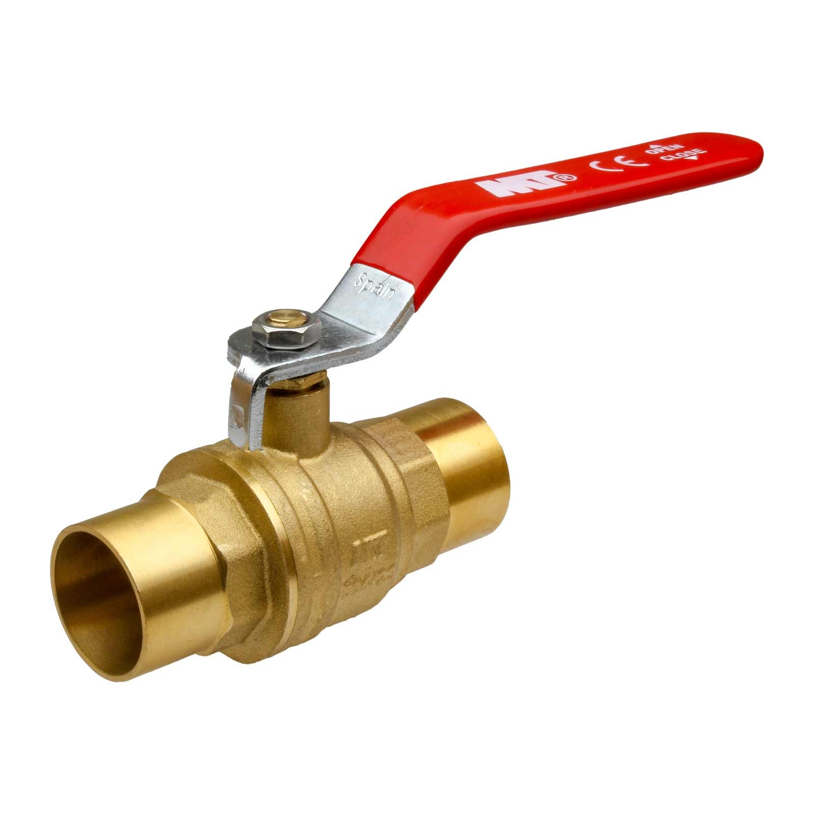 4107 Válvula Esfera Soldar PN-30 Palanca De Acero Cromado