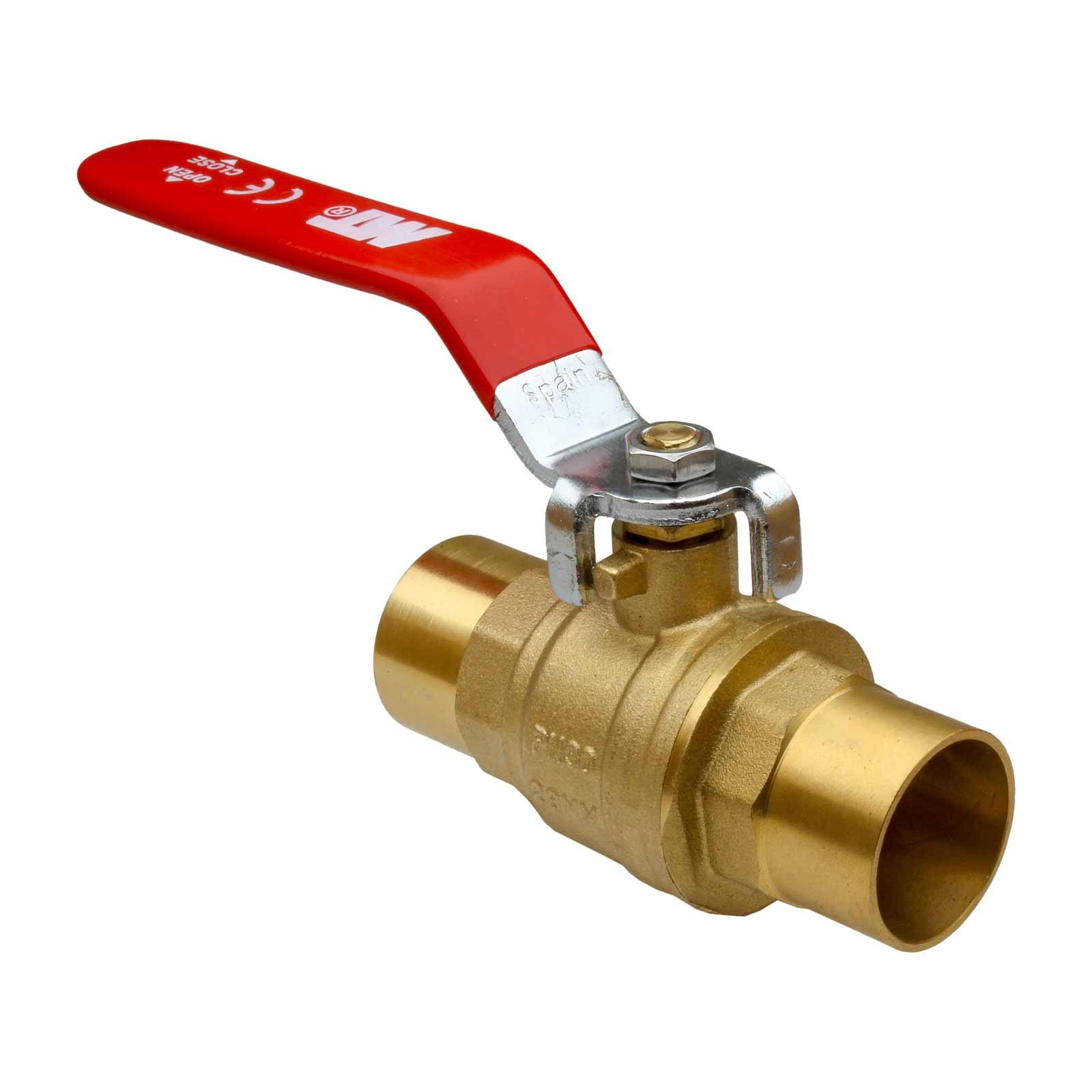 4107 Válvula Esfera Soldar PN-30 Palanca De Acero Cromado