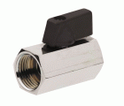 41093 Válvula Esfera Mini PN-16 H-H Mando Metálico Negro