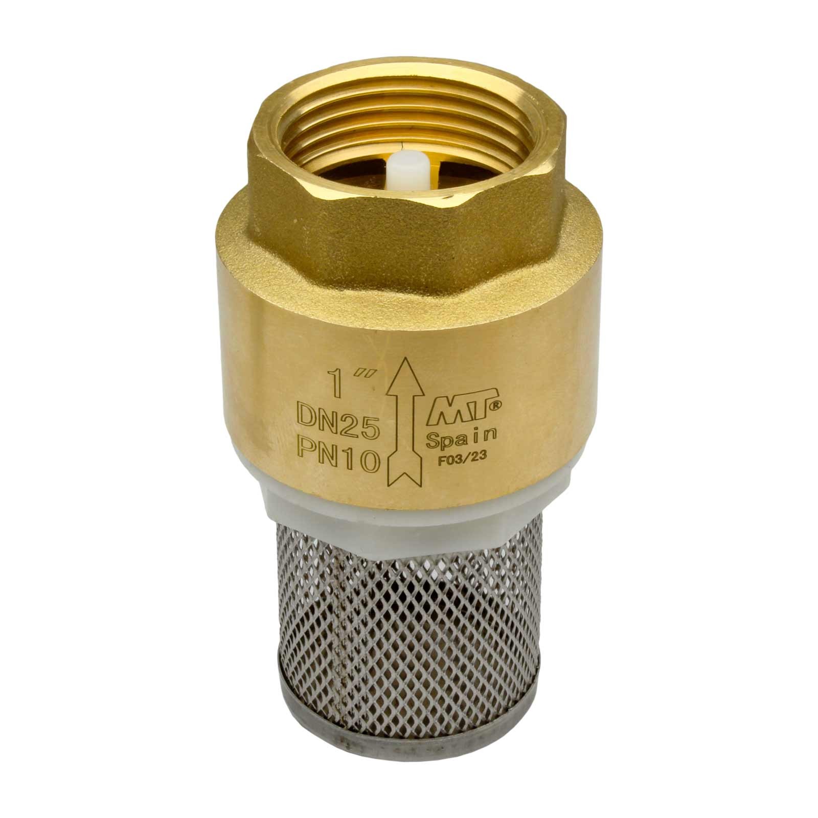 4117 Válvula De Pie Rosca Hembra Con Filtro