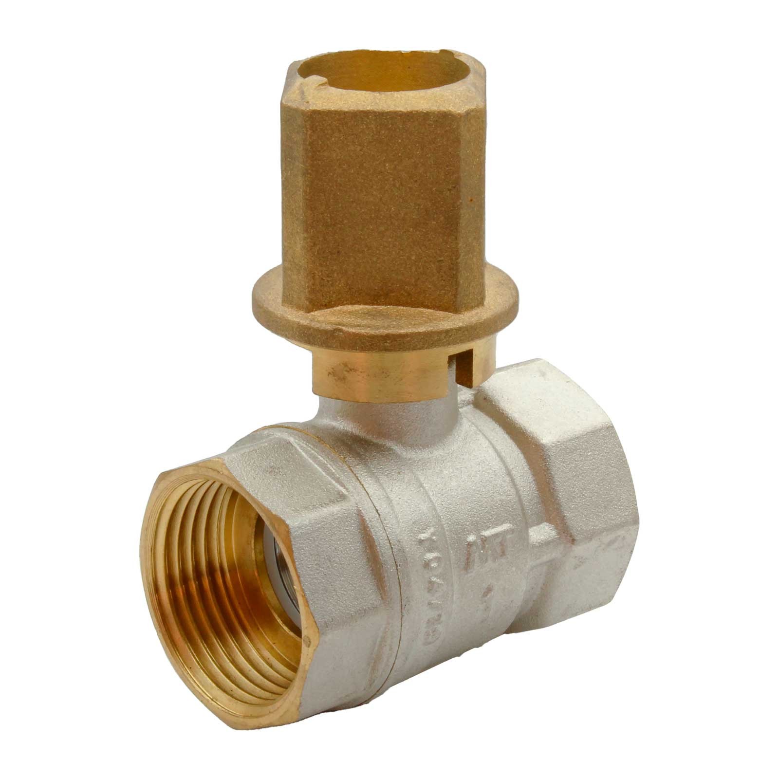 4124 Válvula Esfera Cuadradillo H-H PN25 (27 mm)