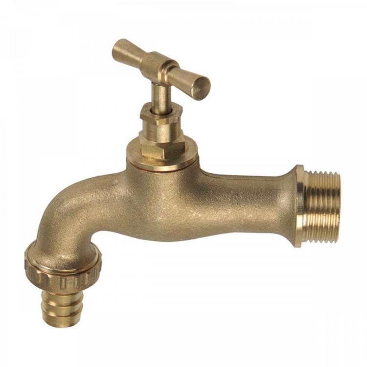 4145 Grifo Jardín De Latón PN-10 Enchufe Manguera