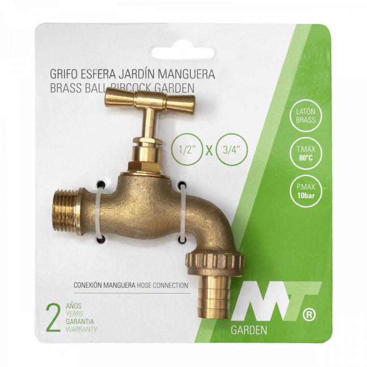 4145G Grifo Jardín De Latón PN-10 Enchufe Manguera Garden