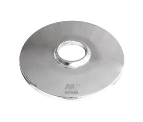 42252 Florón metálico cromado para válvulas de empotrar Ø95mm