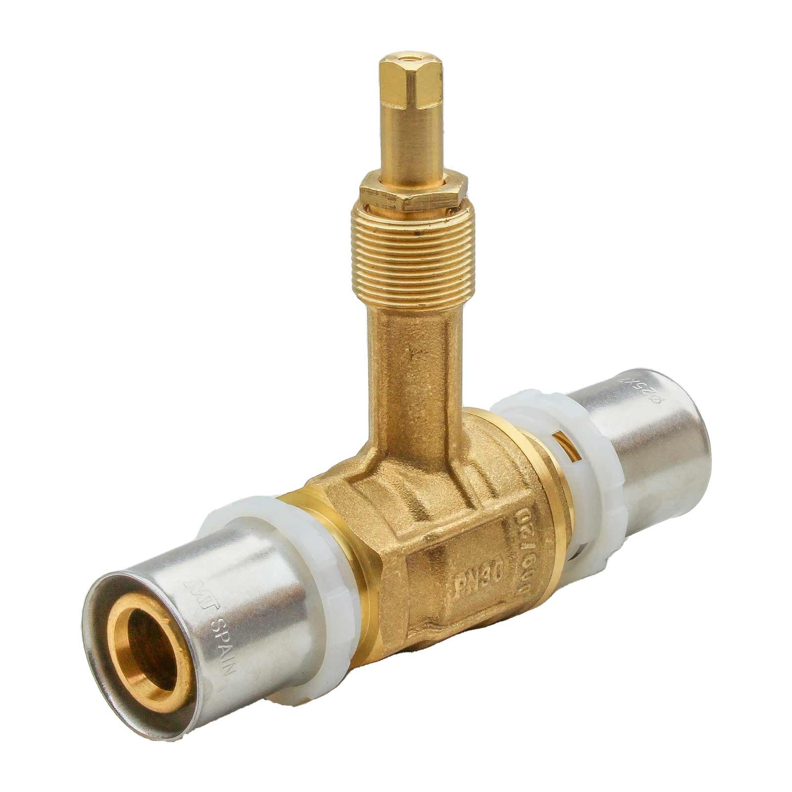 42642 Válvula Esfera Empotrar PN30 Conexión Multicapa Prensar