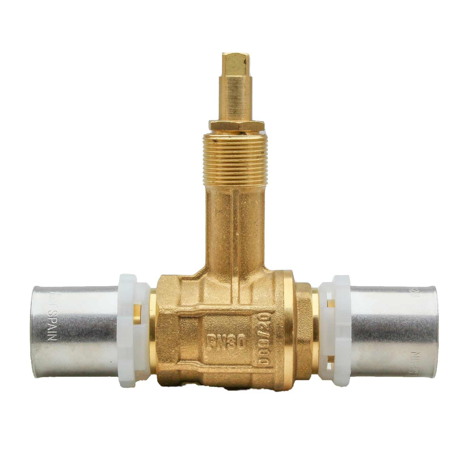 42642 Válvula Esfera Empotrar PN30 Conexión Multicapa Prensar