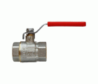 4295 Válvula Esfera PN-30 H-H Paso Total Palanca De Acero Inoxidable Maneta Ergonómica Color Rojo