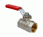 4295 Válvula Esfera PN-30 H-H Paso Total Palanca De Acero Inoxidable Maneta Ergonómica Color Rojo