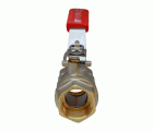 4295 Válvula Esfera PN-30 H-H Paso Total Palanca De Acero Inoxidable Maneta Ergonómica Color Rojo