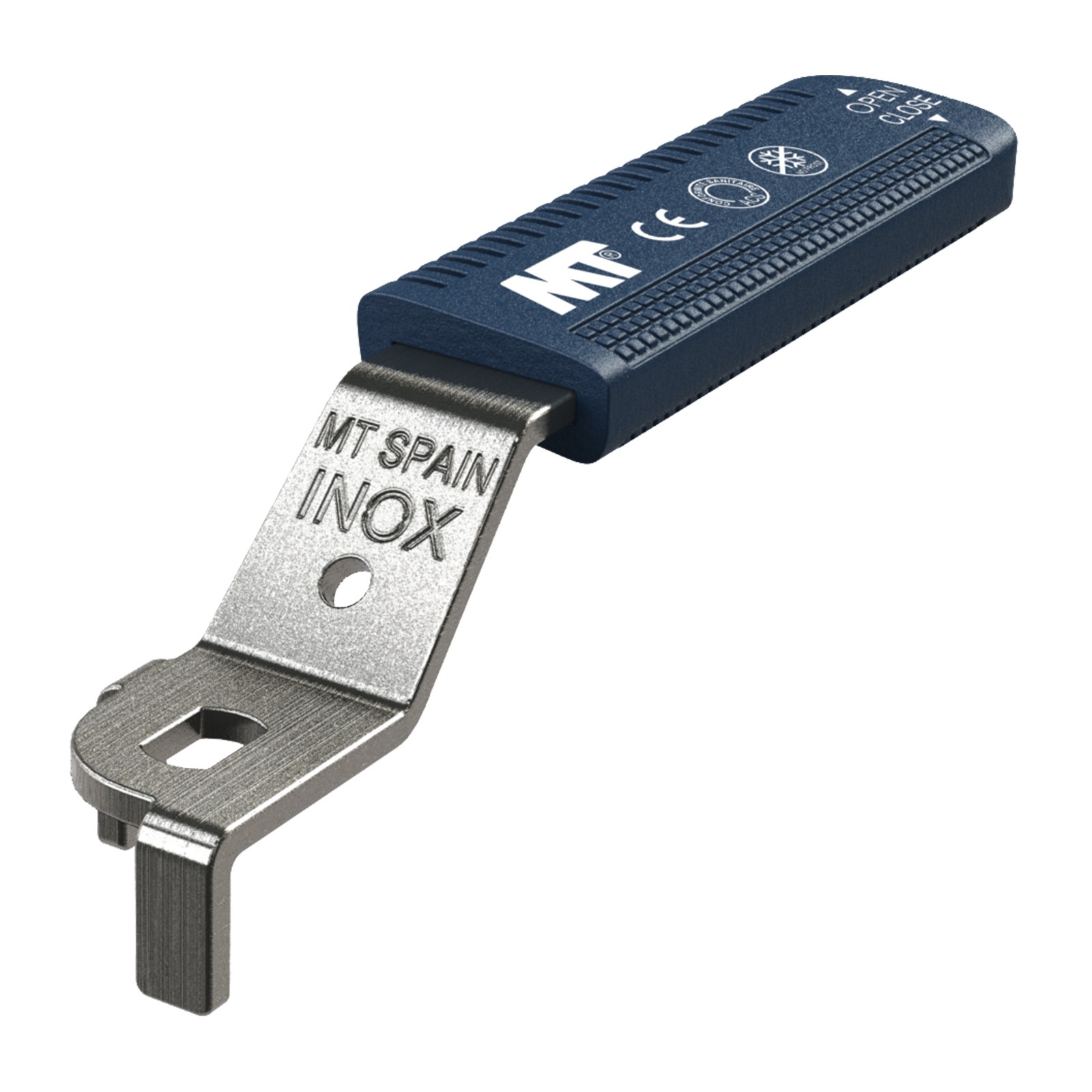 493080 Recambio - Maneta Acero Inoxidable Para Válvula PN 30 Color Azul