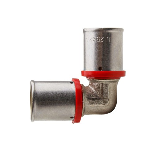 647090 Codo 90º Multicapa Prensar Tipo U Rojo