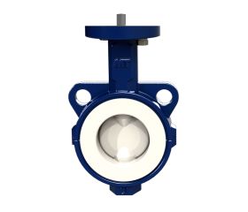 511430 Válvula De Mariposa Eje Libre Tipo Wafer, Disco Acero Inoxidable A-316 + PTFE, Asiento PTFE