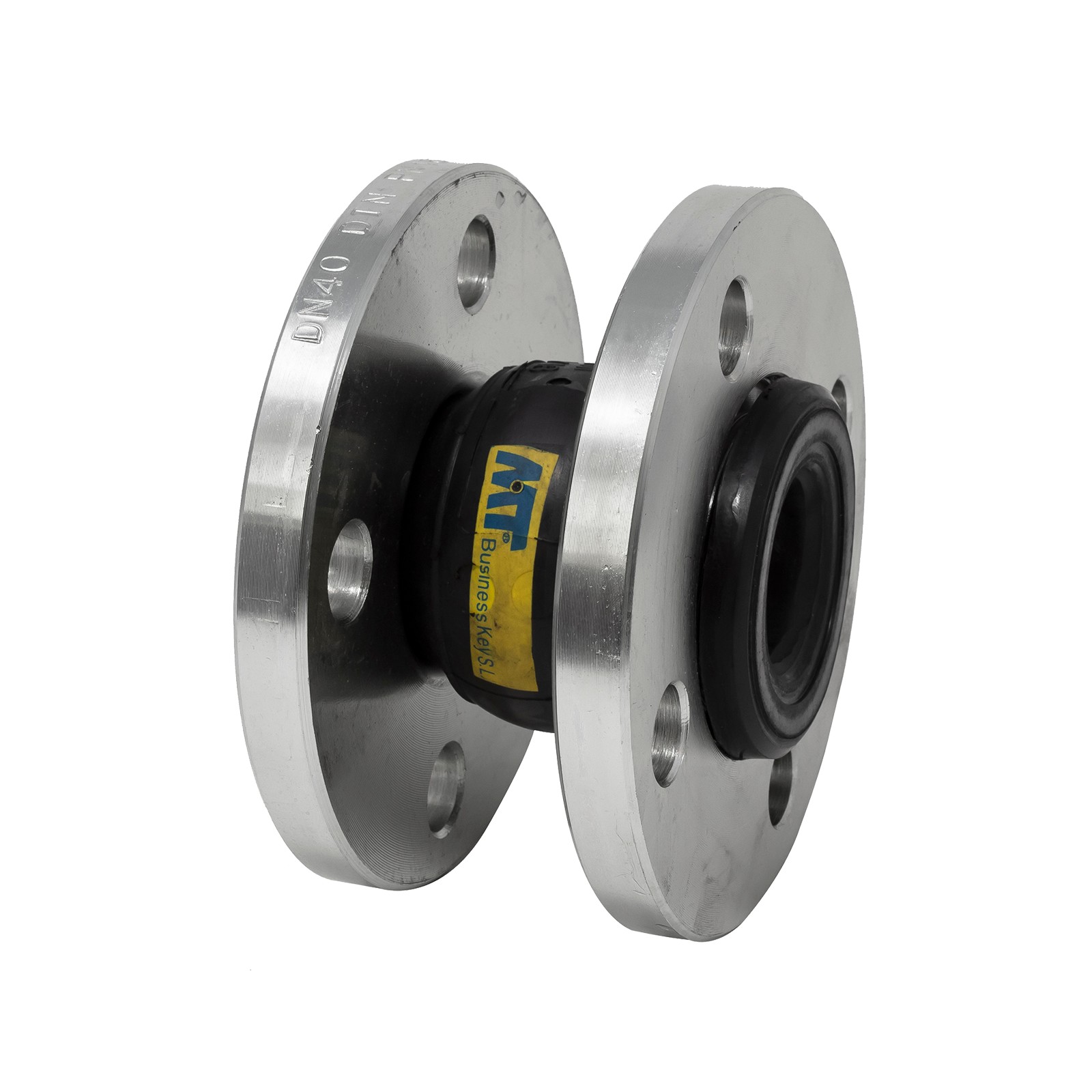 51210 Manguito Elástico Simple Onda Epdm Con Bridas PN10